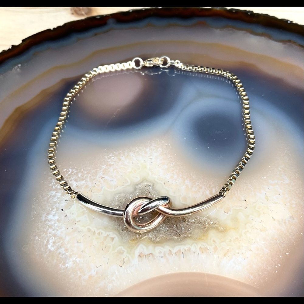 Love knot bracelet tie the knot infinity jewelry